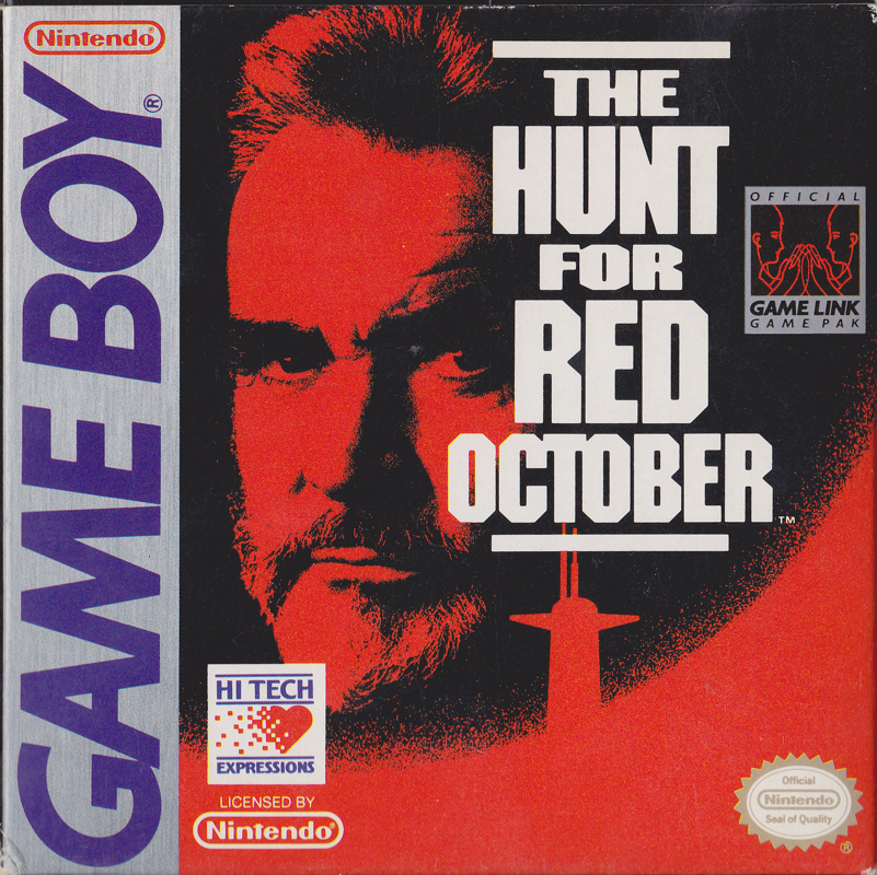 Hunt for Red October box art for GameBoy